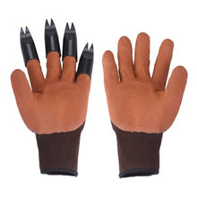 Load image into Gallery viewer, 1 Pair Garden Gloves 4 ABS Plastic Garden Genie Rubber Gloves With Claws Quick Easy to Dig and Plant For Digging Planting