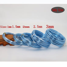 Load image into Gallery viewer, Diy color aluminum wire 3/2.5/2.0/1.5/1mm aluminum wire jewelry process material wire soft aluminum wire aluminum wire 10-5m