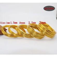 Load image into Gallery viewer, Diy color aluminum wire 3/2.5/2.0/1.5/1mm aluminum wire jewelry process material wire soft aluminum wire aluminum wire 10-5m