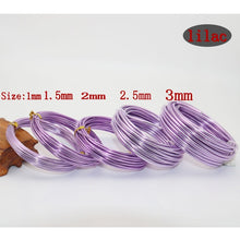 Load image into Gallery viewer, Diy color aluminum wire 3/2.5/2.0/1.5/1mm aluminum wire jewelry process material wire soft aluminum wire aluminum wire 10-5m