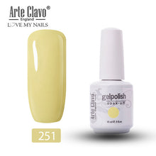 Load image into Gallery viewer, Arte Clavo Vernis Semi Permanant UV LED Gel Nail Polishes 47 Colors Nail Gel Polish Long Lasting Soak-Off Lucky Set Gel Varnish