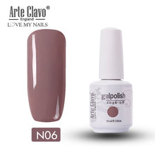 Load image into Gallery viewer, Arte Clavo Vernis Semi Permanant UV LED Gel Nail Polishes 47 Colors Nail Gel Polish Long Lasting Soak-Off Lucky Set Gel Varnish