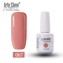 Load image into Gallery viewer, Arte Clavo Vernis Semi Permanant UV LED Gel Nail Polishes 47 Colors Nail Gel Polish Long Lasting Soak-Off Lucky Set Gel Varnish