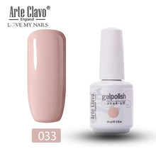 Load image into Gallery viewer, Arte Clavo Vernis Semi Permanant UV LED Gel Nail Polishes 47 Colors Nail Gel Polish Long Lasting Soak-Off Lucky Set Gel Varnish