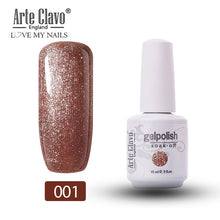 Load image into Gallery viewer, Arte Clavo Vernis Semi Permanant UV LED Gel Nail Polishes 47 Colors Nail Gel Polish Long Lasting Soak-Off Lucky Set Gel Varnish