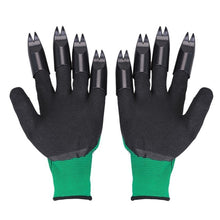 Load image into Gallery viewer, 1 Pair Garden Gloves 4 ABS Plastic Garden Genie Rubber Gloves With Claws Quick Easy to Dig and Plant For Digging Planting