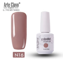 Load image into Gallery viewer, Arte Clavo Vernis Semi Permanant UV LED Gel Nail Polishes 47 Colors Nail Gel Polish Long Lasting Soak-Off Lucky Set Gel Varnish