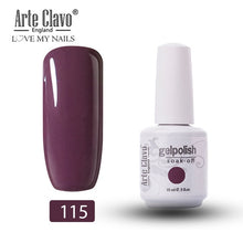 Load image into Gallery viewer, Arte Clavo Vernis Semi Permanant UV LED Gel Nail Polishes 47 Colors Nail Gel Polish Long Lasting Soak-Off Lucky Set Gel Varnish