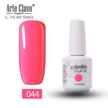 Load image into Gallery viewer, Arte Clavo Vernis Semi Permanant UV LED Gel Nail Polishes 47 Colors Nail Gel Polish Long Lasting Soak-Off Lucky Set Gel Varnish