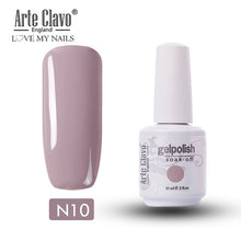 Load image into Gallery viewer, Arte Clavo Vernis Semi Permanant UV LED Gel Nail Polishes 47 Colors Nail Gel Polish Long Lasting Soak-Off Lucky Set Gel Varnish