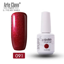 Load image into Gallery viewer, Arte Clavo Vernis Semi Permanant UV LED Gel Nail Polishes 47 Colors Nail Gel Polish Long Lasting Soak-Off Lucky Set Gel Varnish