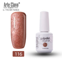Load image into Gallery viewer, Arte Clavo Vernis Semi Permanant UV LED Gel Nail Polishes 47 Colors Nail Gel Polish Long Lasting Soak-Off Lucky Set Gel Varnish