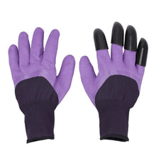 Load image into Gallery viewer, 1 Pair Garden Gloves 4 ABS Plastic Garden Genie Rubber Gloves With Claws Quick Easy to Dig and Plant For Digging Planting