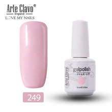 Load image into Gallery viewer, Arte Clavo Vernis Semi Permanant UV LED Gel Nail Polishes 47 Colors Nail Gel Polish Long Lasting Soak-Off Lucky Set Gel Varnish