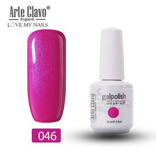 Load image into Gallery viewer, Arte Clavo Vernis Semi Permanant UV LED Gel Nail Polishes 47 Colors Nail Gel Polish Long Lasting Soak-Off Lucky Set Gel Varnish
