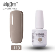 Load image into Gallery viewer, Arte Clavo Vernis Semi Permanant UV LED Gel Nail Polishes 47 Colors Nail Gel Polish Long Lasting Soak-Off Lucky Set Gel Varnish