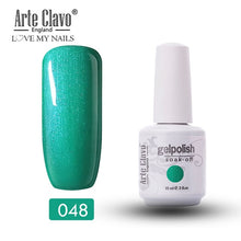 Load image into Gallery viewer, Arte Clavo Vernis Semi Permanant UV LED Gel Nail Polishes 47 Colors Nail Gel Polish Long Lasting Soak-Off Lucky Set Gel Varnish