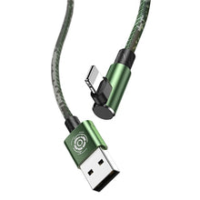 Load image into Gallery viewer, Baseus Elbow USB Cable for iPhone 11 Pro Max XR Xs 2.4A Fast Charging USB Charger Cable for iPhone 7 8 Plus USB Data Sync Wire