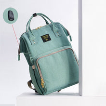 Load image into Gallery viewer, SUNVENO Mommy Diaper Bag Large Capacity Baby Nappy Bag Designer Nursing Bag Fashion Travel Backpack Baby Care Bag for Mother Kid