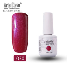 Load image into Gallery viewer, Arte Clavo Vernis Semi Permanant UV LED Gel Nail Polishes 47 Colors Nail Gel Polish Long Lasting Soak-Off Lucky Set Gel Varnish