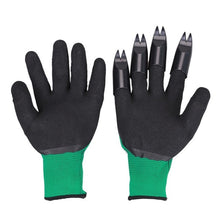 Load image into Gallery viewer, 1 Pair Garden Gloves 4 ABS Plastic Garden Genie Rubber Gloves With Claws Quick Easy to Dig and Plant For Digging Planting