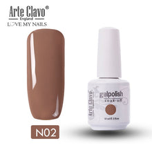 Load image into Gallery viewer, Arte Clavo Vernis Semi Permanant UV LED Gel Nail Polishes 47 Colors Nail Gel Polish Long Lasting Soak-Off Lucky Set Gel Varnish