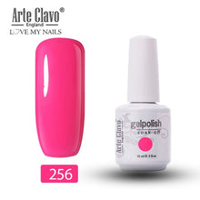 Load image into Gallery viewer, Arte Clavo Vernis Semi Permanant UV LED Gel Nail Polishes 47 Colors Nail Gel Polish Long Lasting Soak-Off Lucky Set Gel Varnish