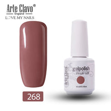 Load image into Gallery viewer, Arte Clavo Vernis Semi Permanant UV LED Gel Nail Polishes 47 Colors Nail Gel Polish Long Lasting Soak-Off Lucky Set Gel Varnish