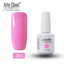 Load image into Gallery viewer, Arte Clavo Vernis Semi Permanant UV LED Gel Nail Polishes 47 Colors Nail Gel Polish Long Lasting Soak-Off Lucky Set Gel Varnish