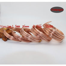 Load image into Gallery viewer, Diy color aluminum wire 3/2.5/2.0/1.5/1mm aluminum wire jewelry process material wire soft aluminum wire aluminum wire 10-5m