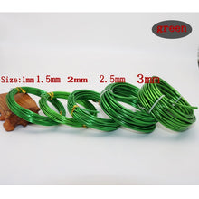Load image into Gallery viewer, Diy color aluminum wire 3/2.5/2.0/1.5/1mm aluminum wire jewelry process material wire soft aluminum wire aluminum wire 10-5m
