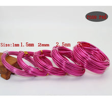 Load image into Gallery viewer, Diy color aluminum wire 3/2.5/2.0/1.5/1mm aluminum wire jewelry process material wire soft aluminum wire aluminum wire 10-5m