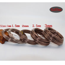 Load image into Gallery viewer, Diy color aluminum wire 3/2.5/2.0/1.5/1mm aluminum wire jewelry process material wire soft aluminum wire aluminum wire 10-5m