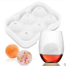 Load image into Gallery viewer, Walfos Whiskey Cocktail Grote Ijsbakje 6 Gaten Ice Cube Vorm Ronde Vormige Ice Ball Maker Siliconen Ijs Schimmel bar