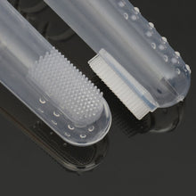 Load image into Gallery viewer, Super Soft Finger Pet Toothbrush Teddy Dog Brush Off Bad Breath Tartar Teeth Care Dogs Cat Cleaning Supplies Pet Tooth Brush