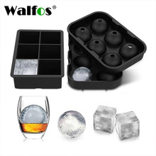 Load image into Gallery viewer, Walfos Whiskey Cocktail Grote Ijsbakje 6 Gaten Ice Cube Vorm Ronde Vormige Ice Ball Maker Siliconen Ijs Schimmel bar