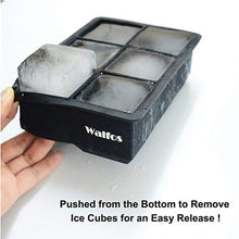 Load image into Gallery viewer, Walfos Whiskey Cocktail Grote Ijsbakje 6 Gaten Ice Cube Vorm Ronde Vormige Ice Ball Maker Siliconen Ijs Schimmel bar